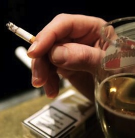 smoking and alchol