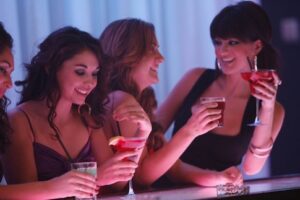 girls at bar