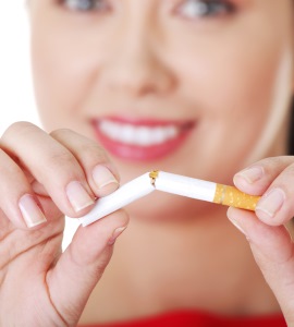 woman quit smoking