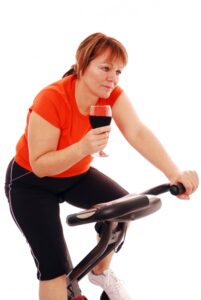 alcohol exercise bike