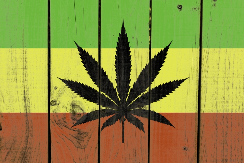 rasta flag marijuana