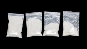 four heroin packets