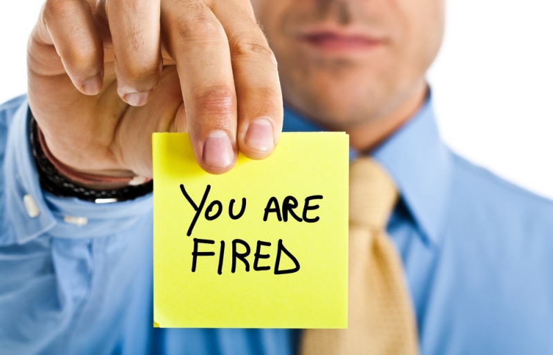 you are fired