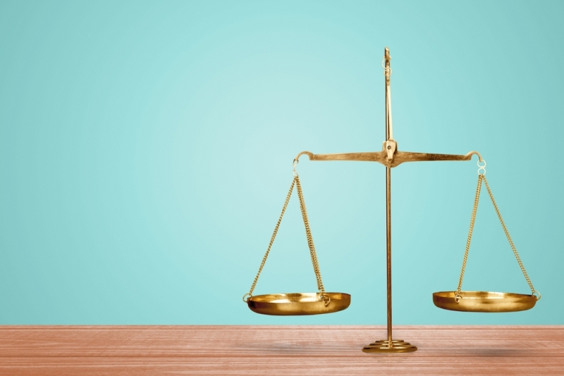 balanced justice scales
