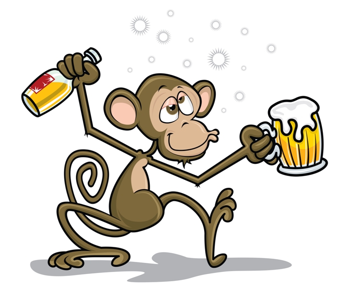 drunk monkey