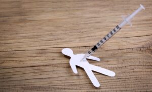 heroin overdose concept