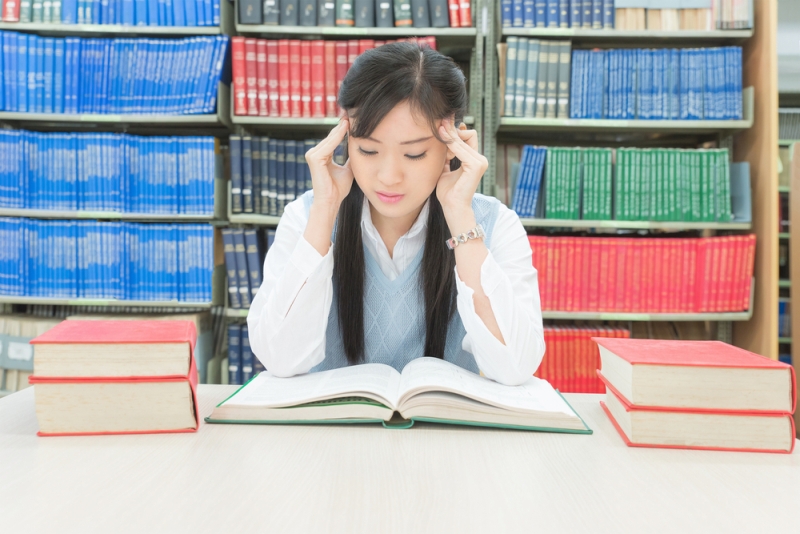 asian student stressed