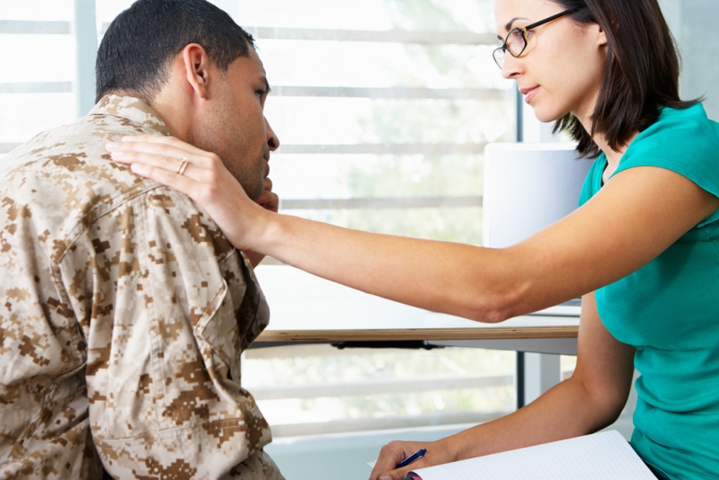soldier gets counseling