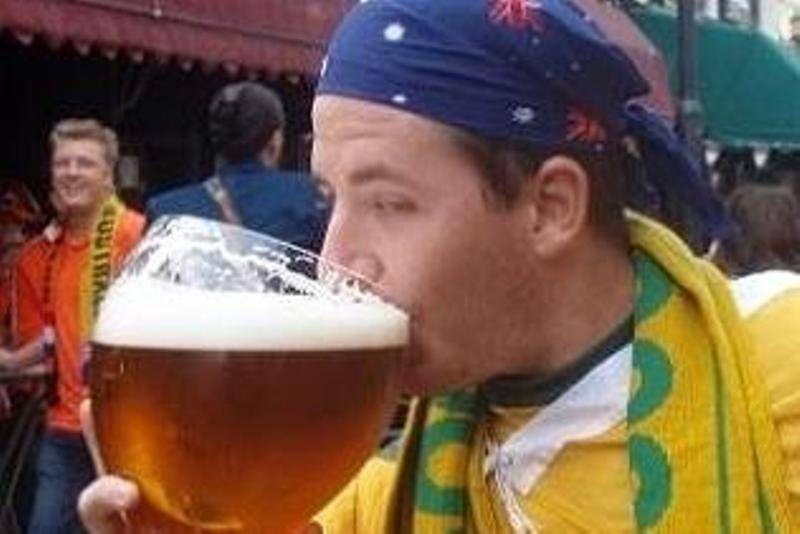 drunk australian big beer