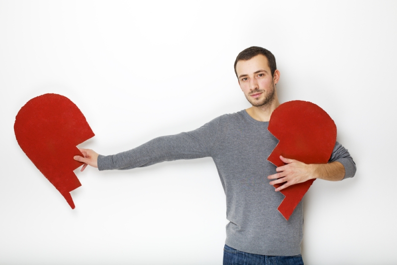 young man broken heart