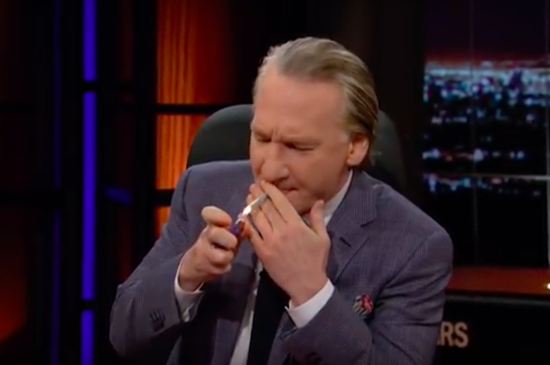 Bill Maher Lights Up Joint During 'Real Time' Rant