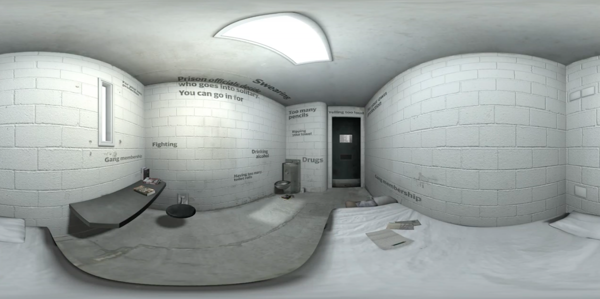 Virtual Reality Takes Viewers Inside the Torture of Solitary Confinement
