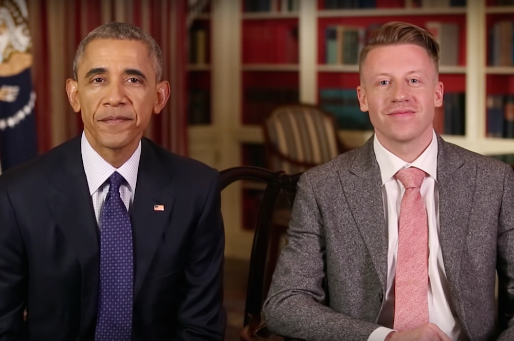 President Obama and Macklemore