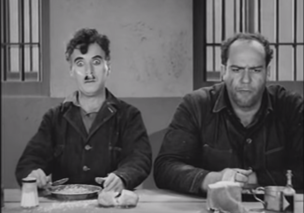 Charlie Chaplin Mistakenly Does Cocaine in "Modern Times"