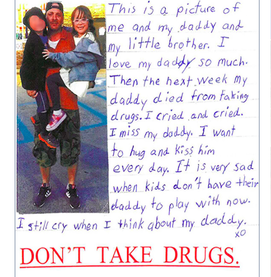 Third Grader Speaks About Losing Father to Heroin Overdose