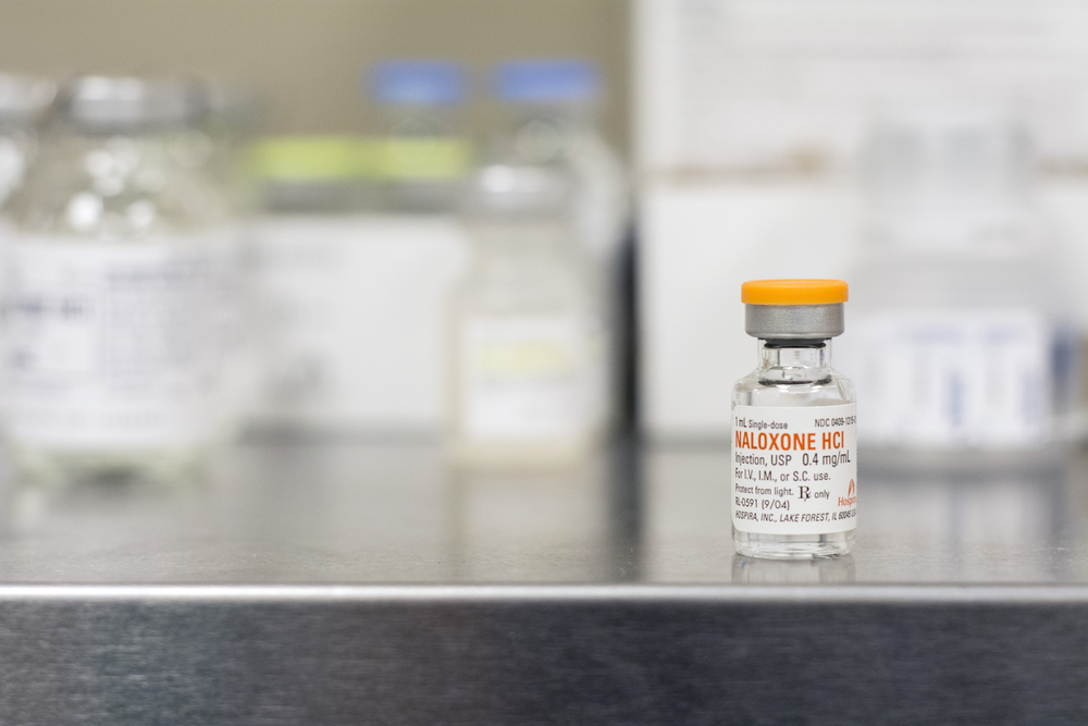 A vial of naloxone