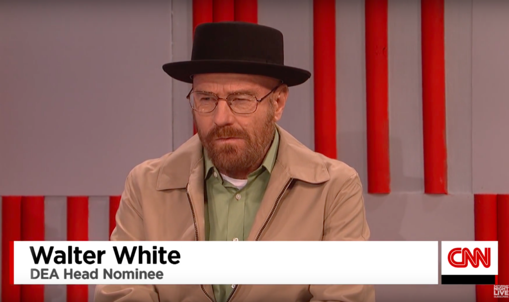 Walter White as played by Bryan Cranston