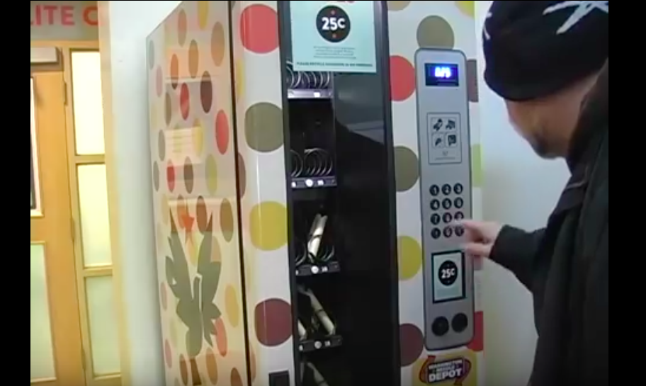 Harm reduction vending machine