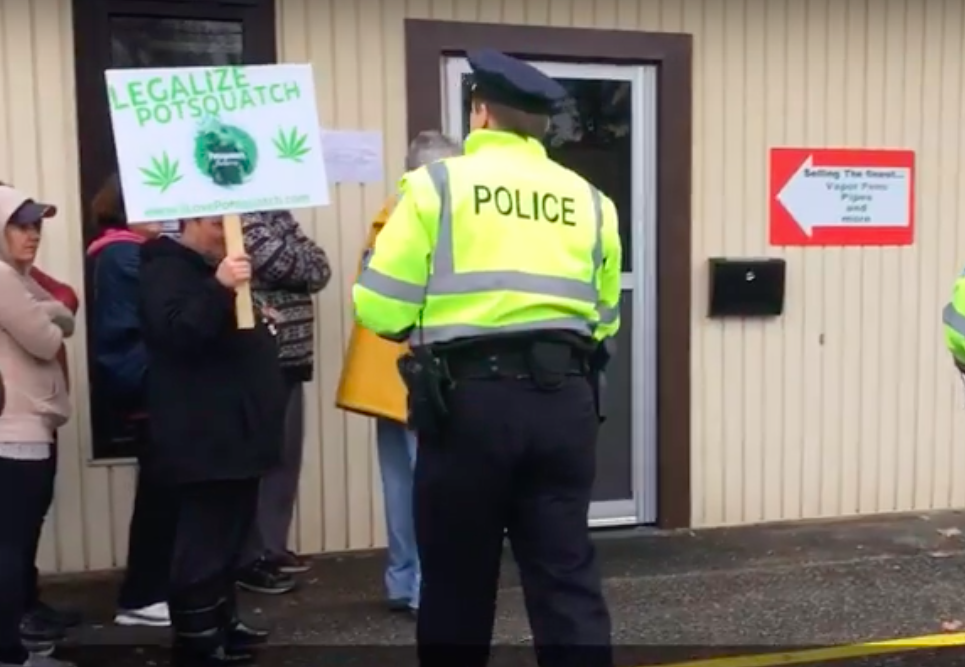 Police shutting down Mary Jane Makes Your Heart Sing.