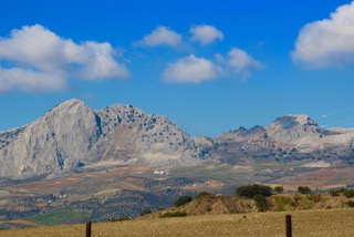 Mountains under a blue sky, Spain