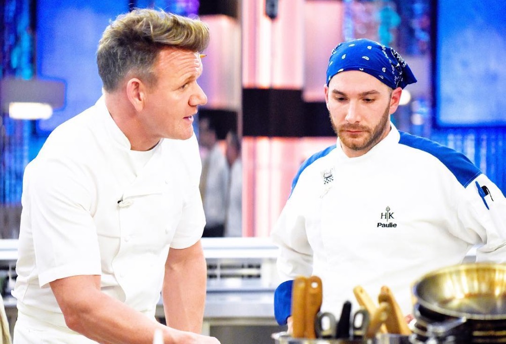 Gordon Ramsay and Paulie Giganti on Hell's Kitchen