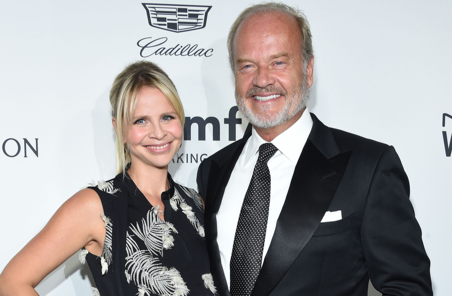 Kelsey Grammer and Kayte Walsh arrives to the amFAR's Inspiration Gala on October 27, 2016 in Hollywood, CA