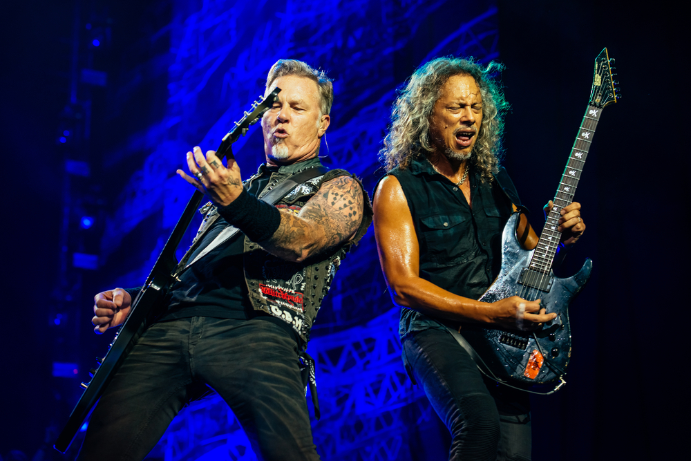 James Hetfield and Kirk Hammett of Metallica