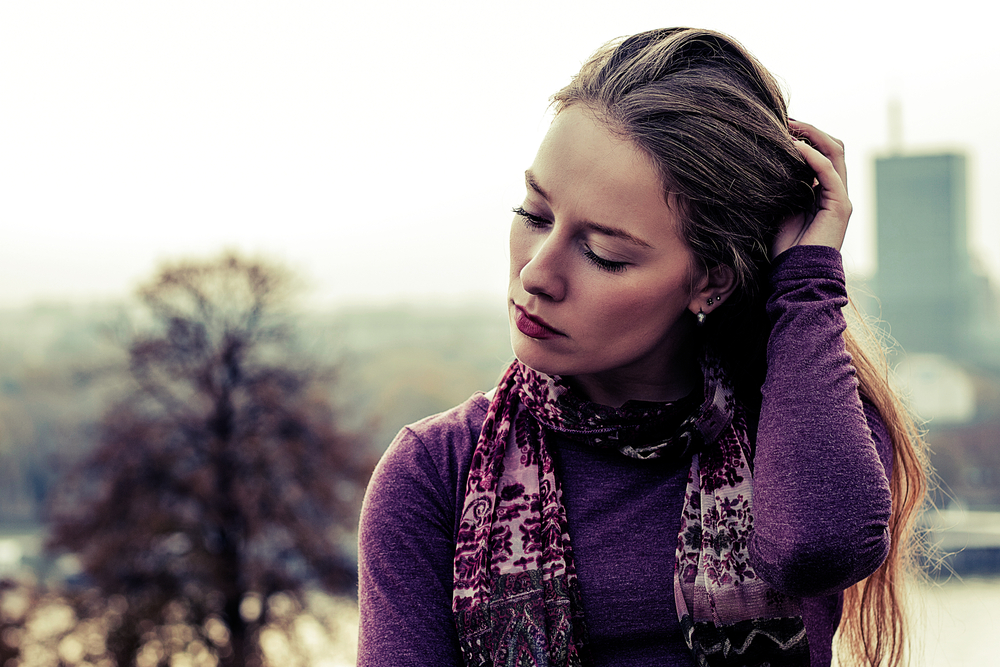 upset, thoughtful woman