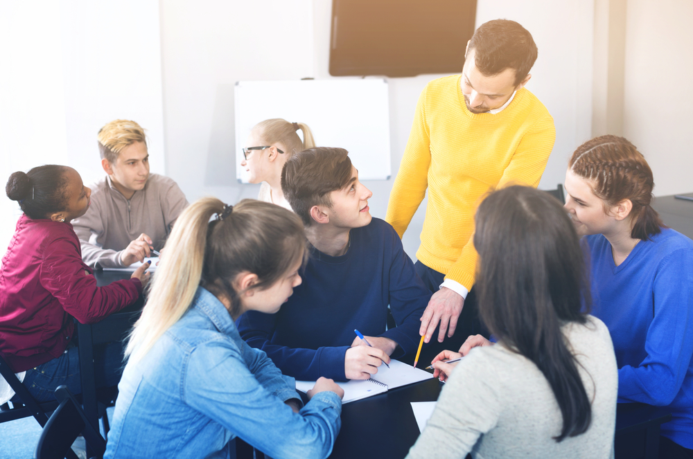 students in a classroom