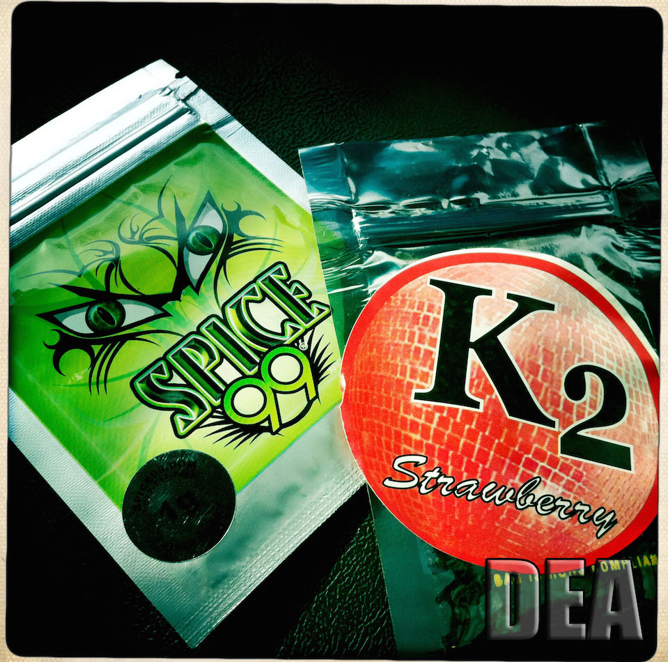 Packets of synthetic marijuana