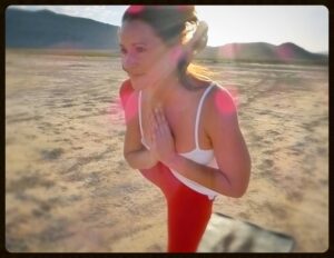 Paige Elizabeth doing yoga