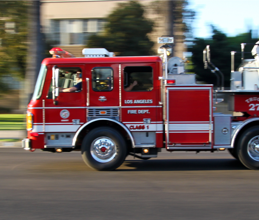 A Los Angeles fire truck