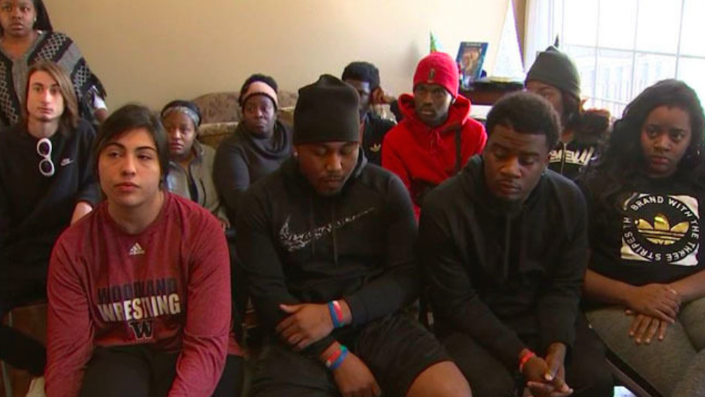 a few of the young people who were reportedly arrested without cause at the party.