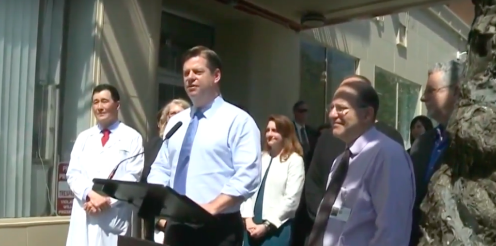 San Francisco Mayor Mark Farrell announcing the new program