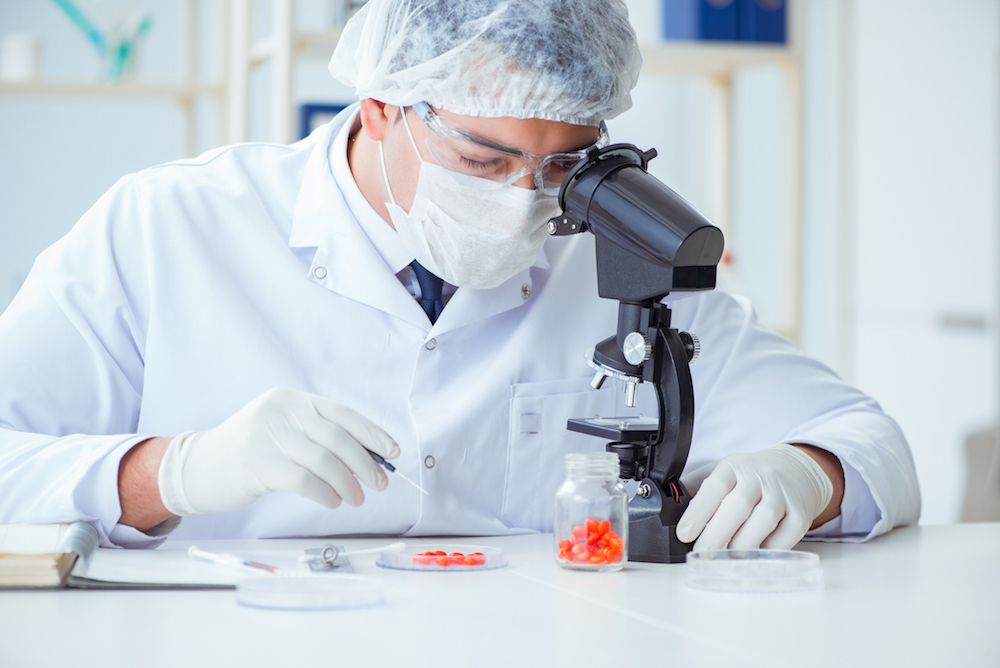 Doctor testing new drugs for medical purposes