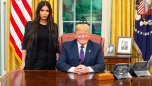 Kim Kardashian and Donald Trump