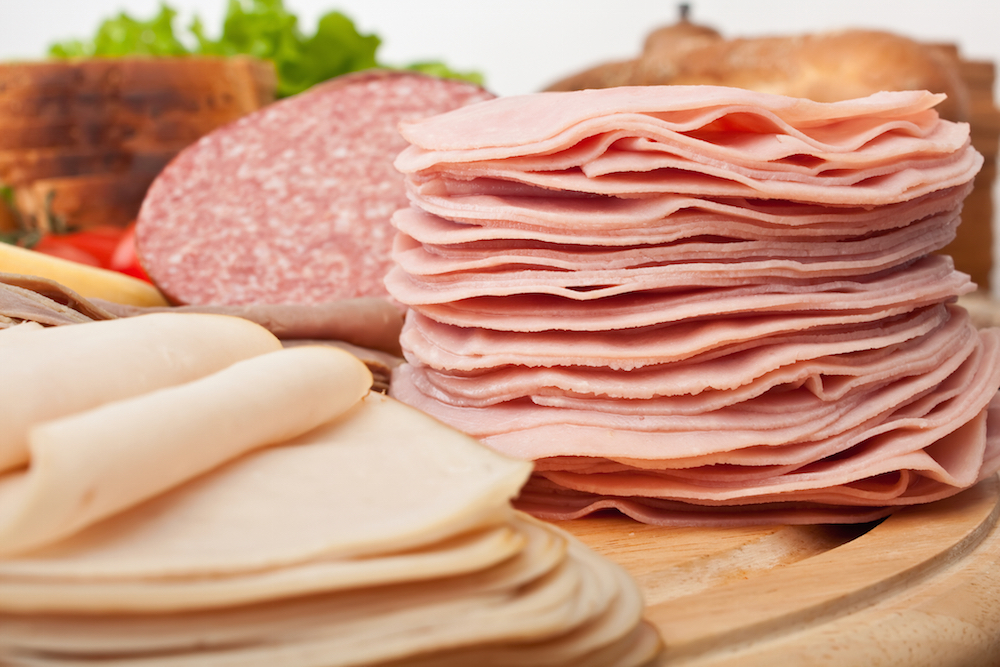 variety of cold cuts