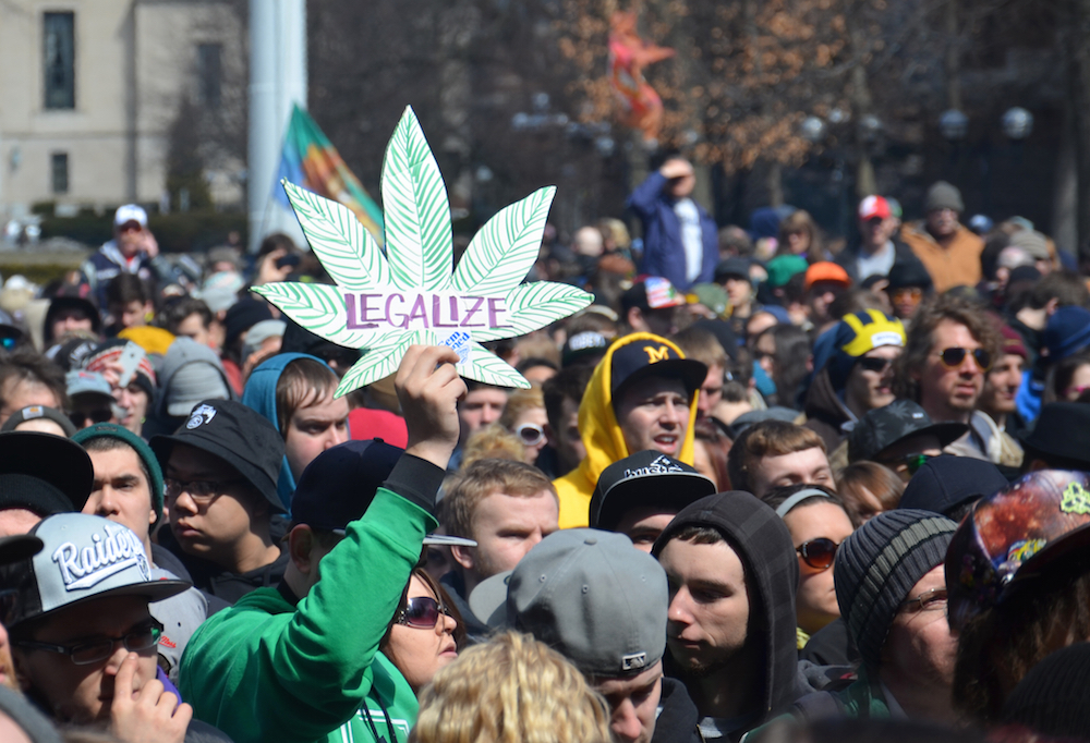 marijuana rally in Michigan