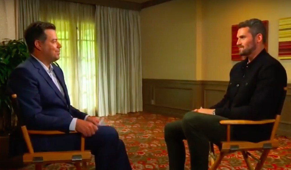 Carson Daly and Kevin Love