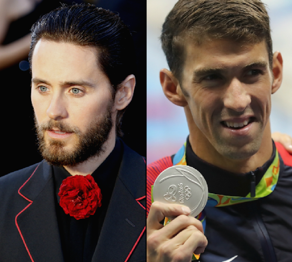 Jared Leto and Michael Phelps