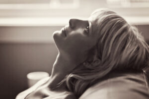 Mature Woman Depression Looking Away