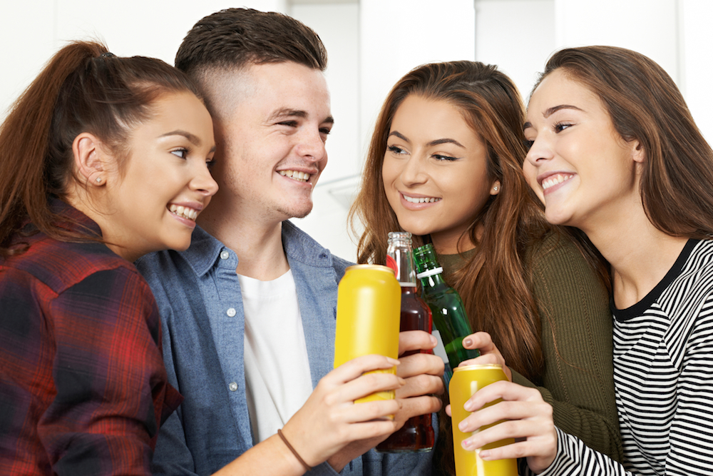 teens drinking