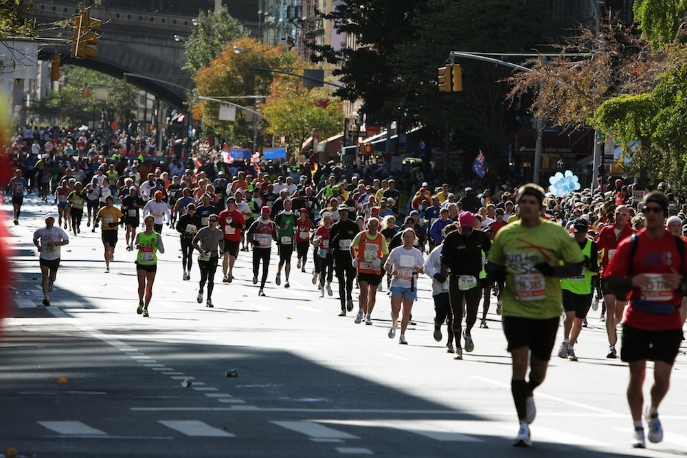 New York City marathon runners