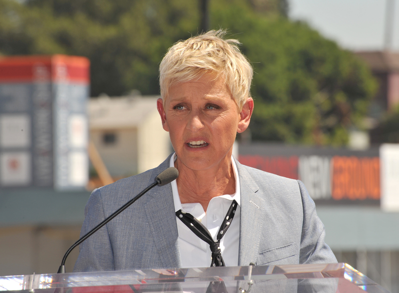 Ellen DeGeneres on Hollywood Blvd where she was honored with the 2,477th star on the Hollywood Walk of Fame.