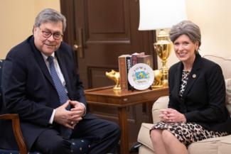 Joni Ernst Meets with Attorney General Nominee William Barr