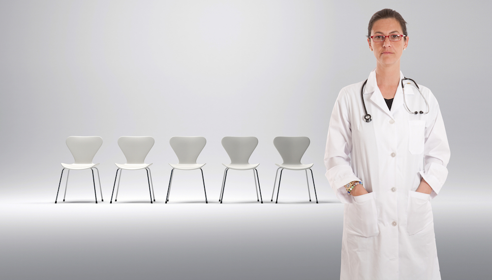 doctor facilitating experimental addiction treatment program