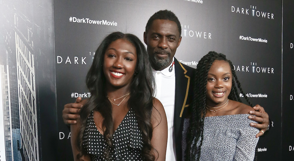 Idris Elba and his daughters