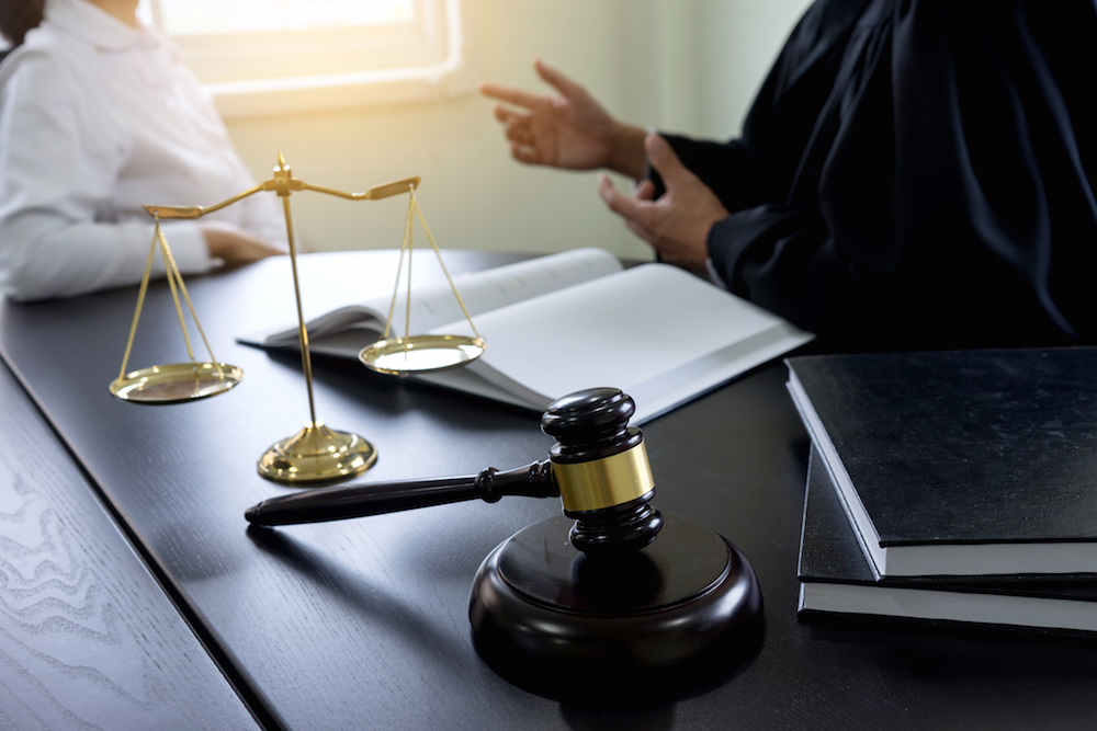 judge discussing opioid lawsuits