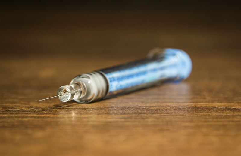 Used Needle and Syringe