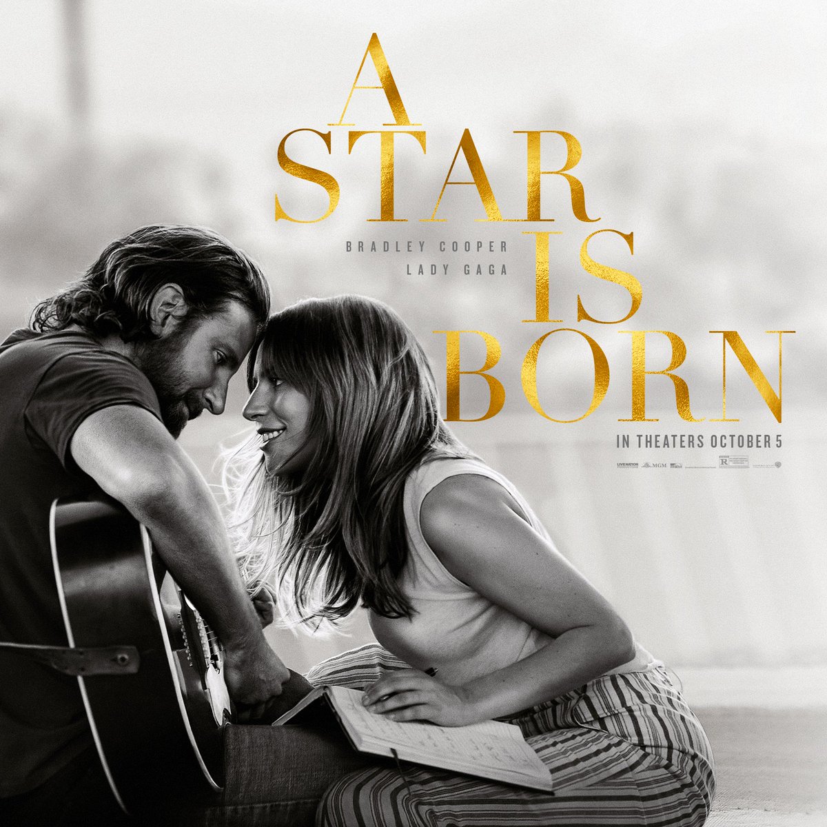 Lady Gaga and Bradley Cooper in A Star Is Born poster. Fans believe the film should have warnings for depression and suicide.